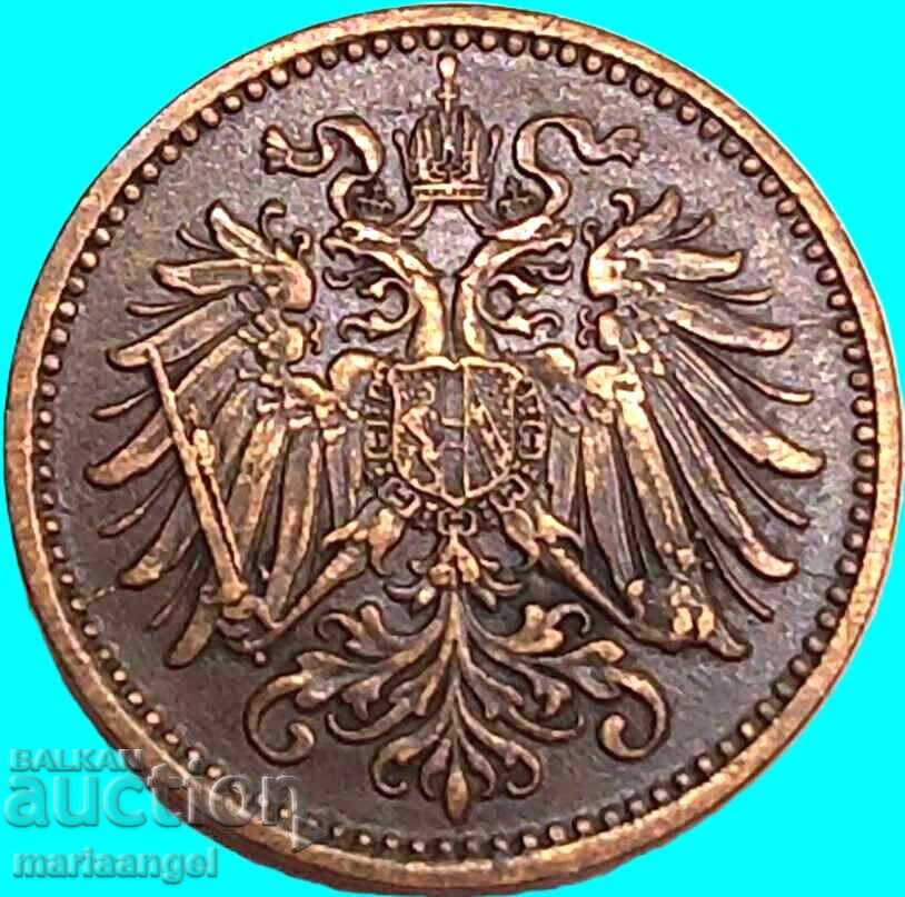 Δημοπρασία 1 χέλερ 1895 Αυστρία Ουγγαρία - σπάνιο