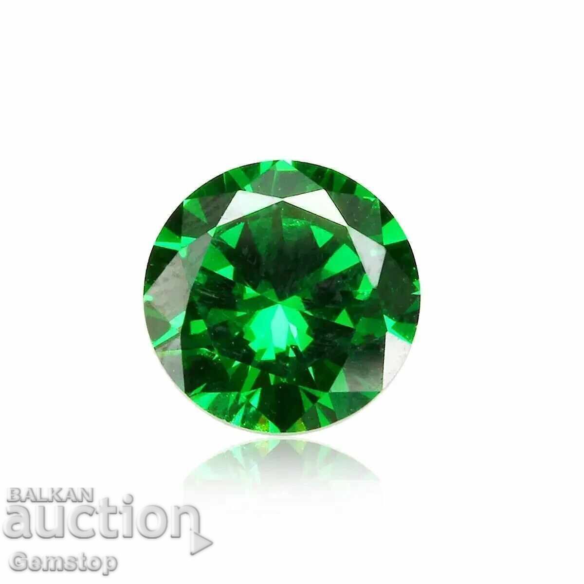 BZTS! 4.10 ct. set de difuzie safir rotund de la 1st!