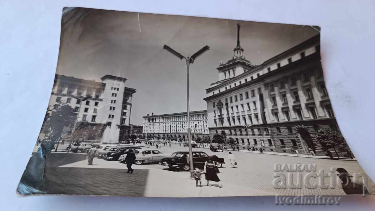 Carte poștală Centrul Sofia 1960 Carte poștală Centrul Sofia 1960