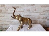 Μεγάλη φιγούρα ελέφαντα - μπρούτζος - 32εκ