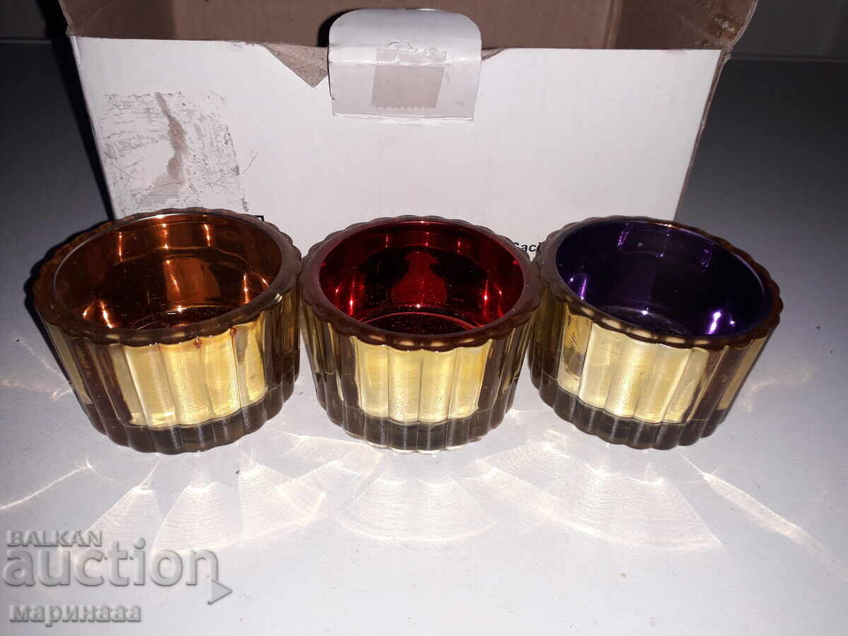 Licitație SET DE LUMÂNĂRI. STICLĂ