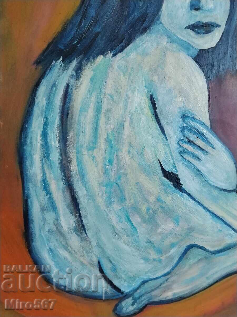 Αυθεντικός πίνακας παραστατικής ζωγραφικής του Μιροσλάβ Γερασίμοφ - 6