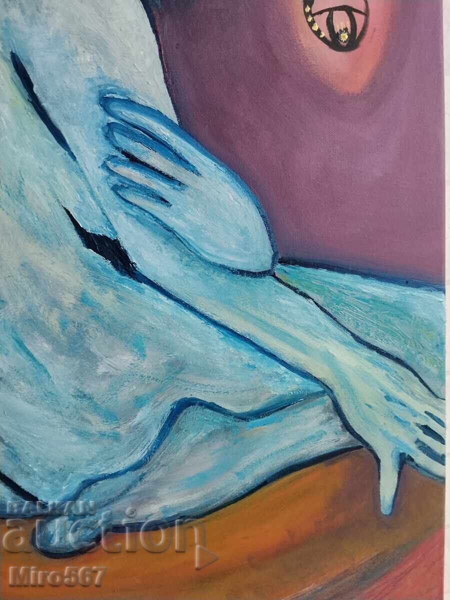 Αυθεντικός πίνακας παραστατικής ζωγραφικής του Μιροσλάβ Γερασίμοφ - 7