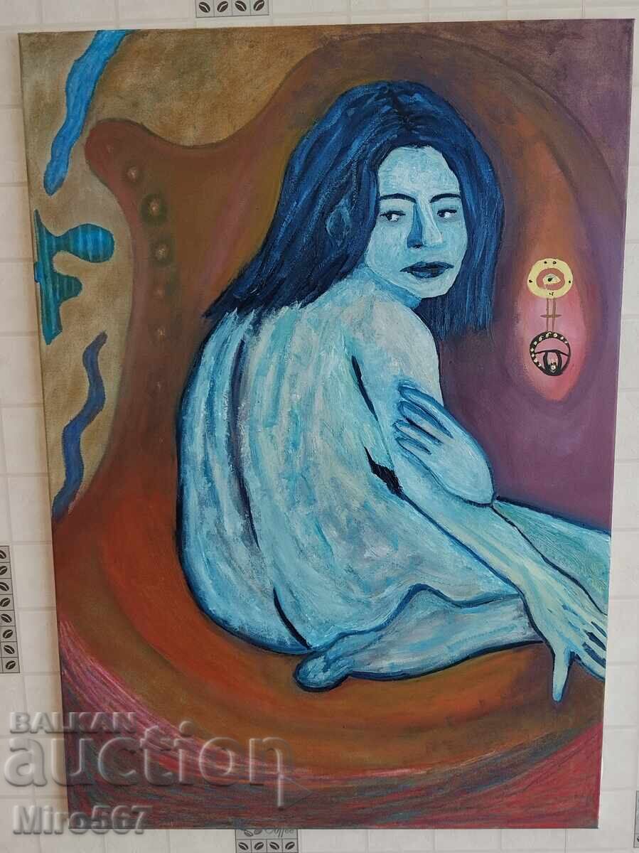 Αυθεντικός πίνακας παραστατικής ζωγραφικής του Μιροσλάβ Γερασίμοφ