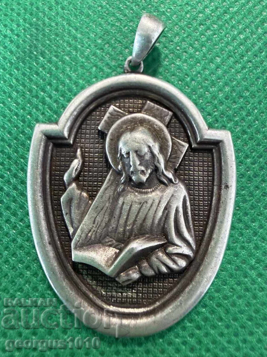 Сребърна висулка-икона №7748