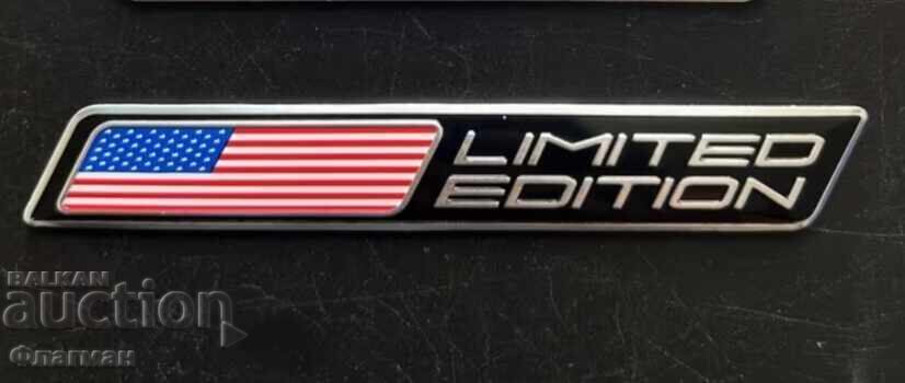 Licitație Embleme noi SUA "Ediție Limitată" - 110 mm./15 mm