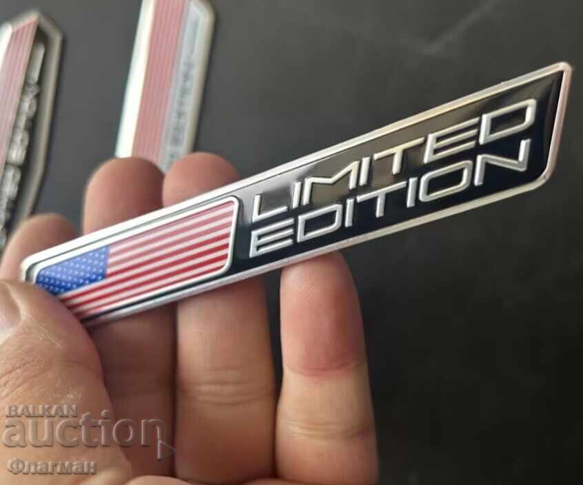 Доставка на Нови емблеми САЩ ”Limited Edition” - 110 мм./15 мм.