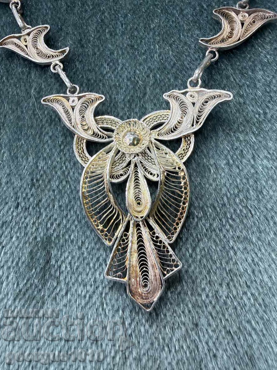 Silver filigree necklace №7808 with price € 140.00 | 273.82 BGN