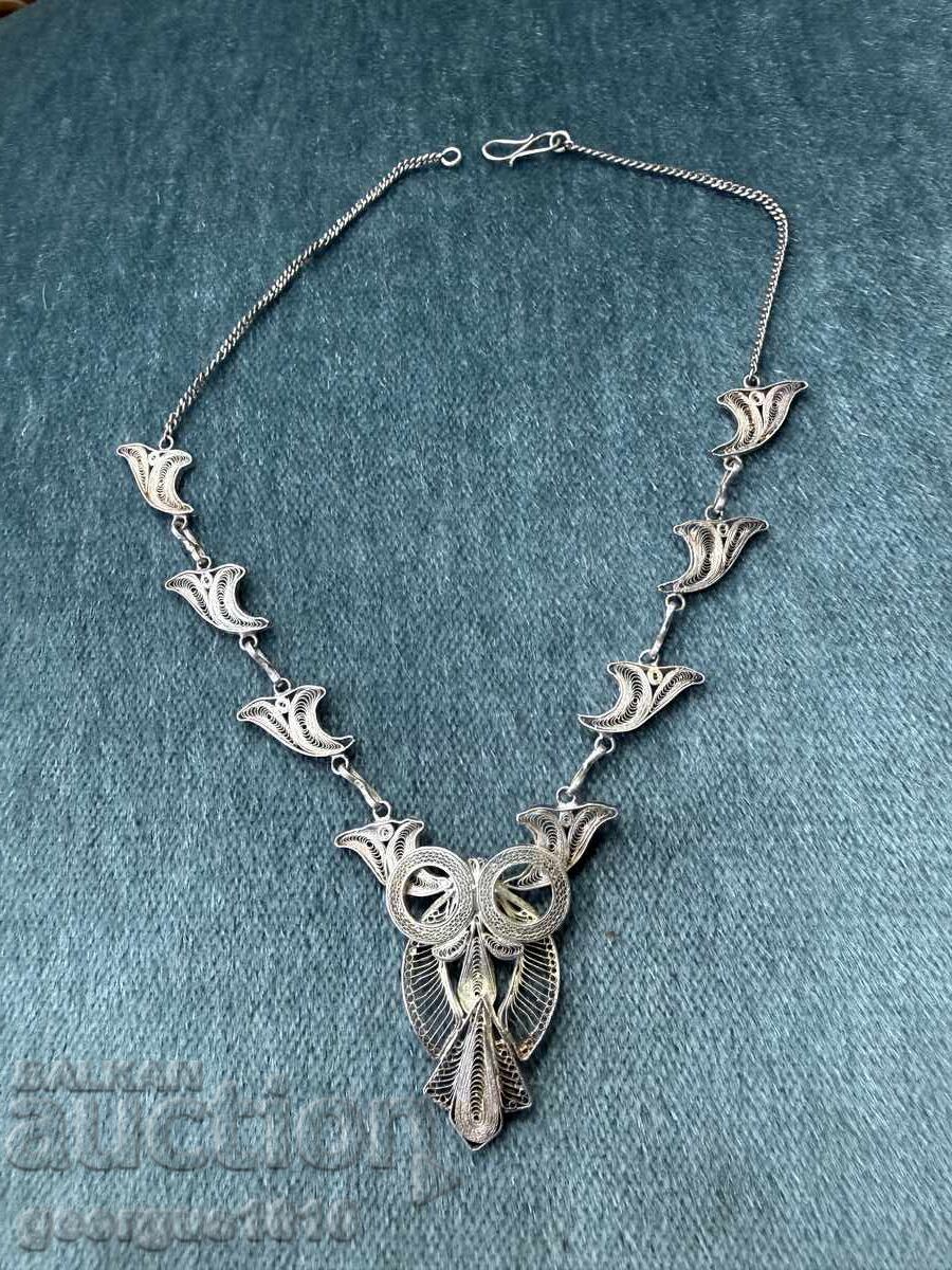 Delivery of Silver filigree necklace №7808