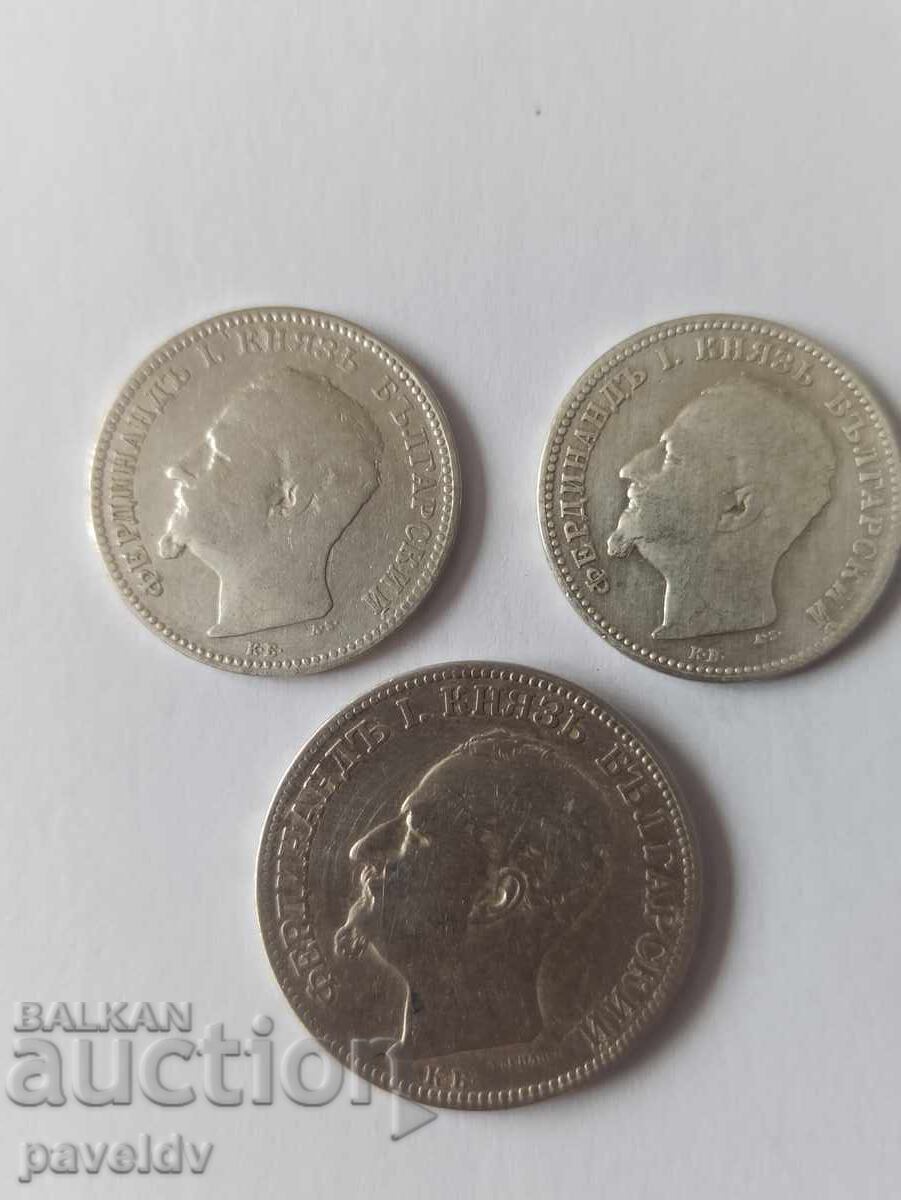 Delivery of 1 Lev and 2 Leva - 1891 - Lot!