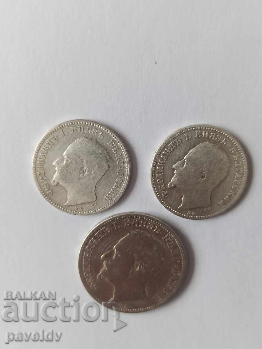 1 Lev and 2 Leva - 1891 - Lot! - 6