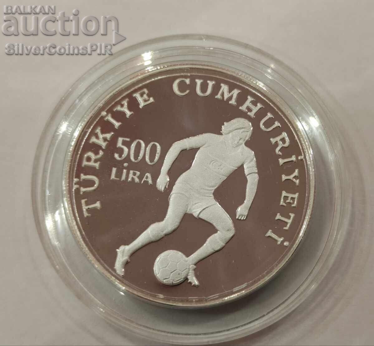 Argint 500 Lire Campionatul Mondial de Fotbal 1982 Turcia cu preț € 20.40 | 39.90 BGN