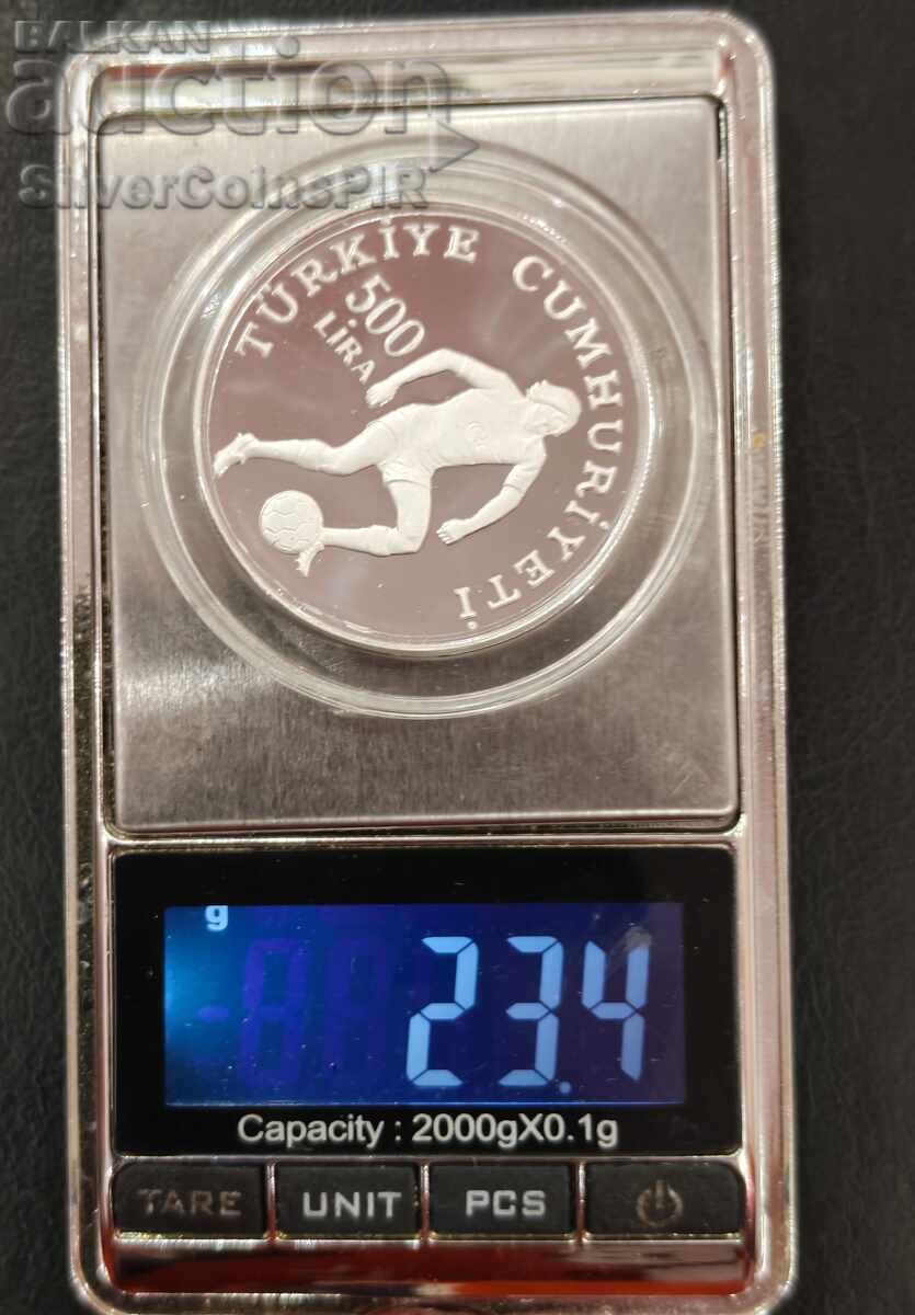 Argint 500 Lire Campionatul Mondial de Fotbal 1982 Turcia - 5