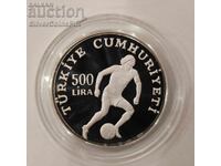 Сребро 500 Лири Световно по Футбол 1982 Турция