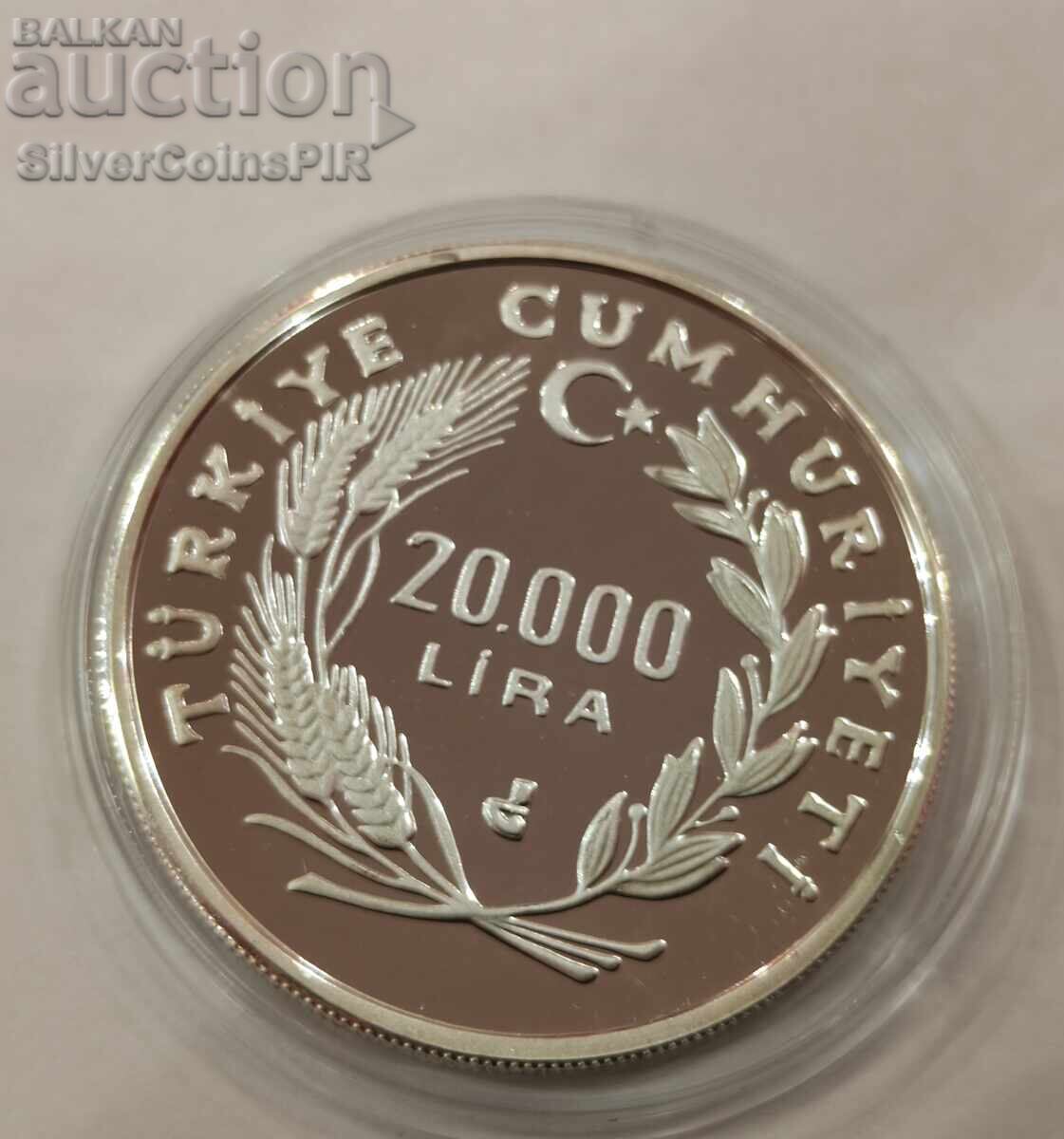 Παράδοση Silver 20000 Lira World Football 1990 Τουρκία