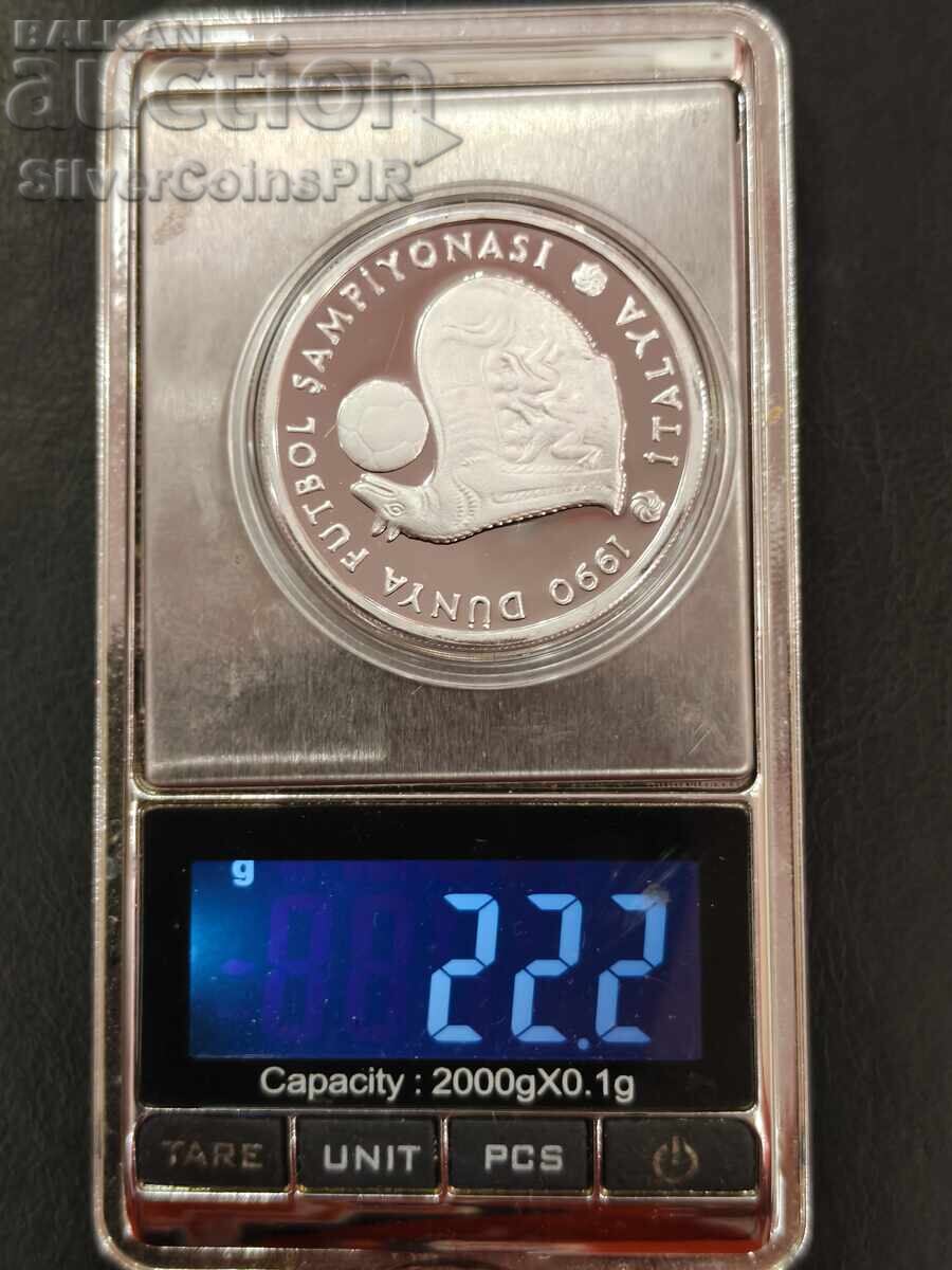 Silver 20000 Lira World Football 1990 Τουρκία - 5