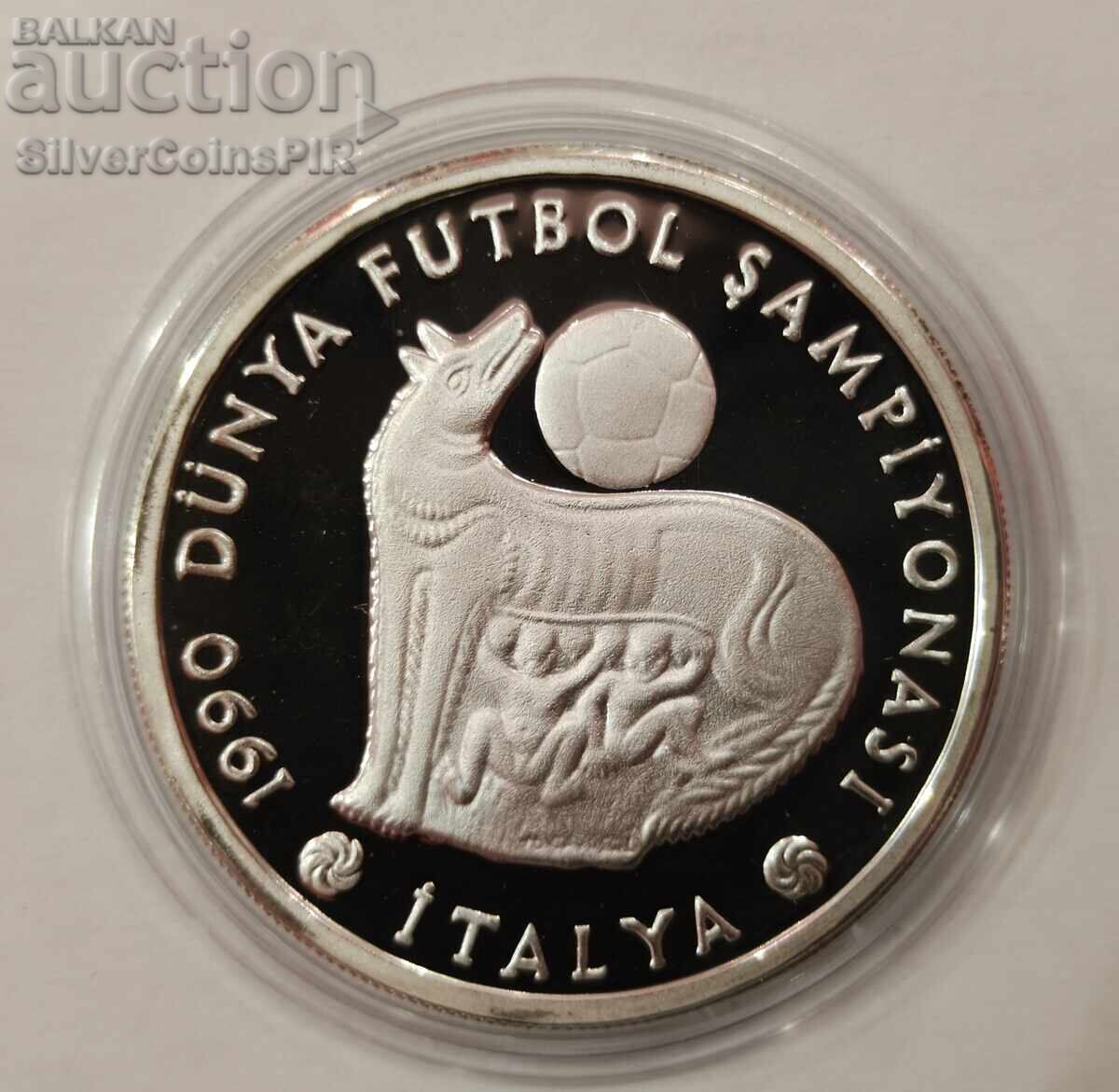 Silver 20000 Lira World Football 1990 Τουρκία
