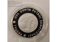 Ασημένια 20000 Λίρες Παγκόσμιο Κύπελλο Ποδοσφαίρου 1990 Τουρκία