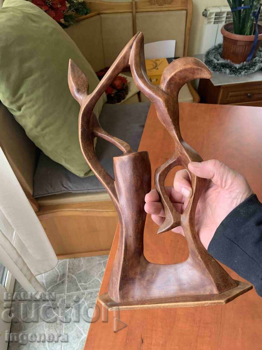Licitație Sculptură din lemn statuetă figură sculptură în lemn "DANSATORI"