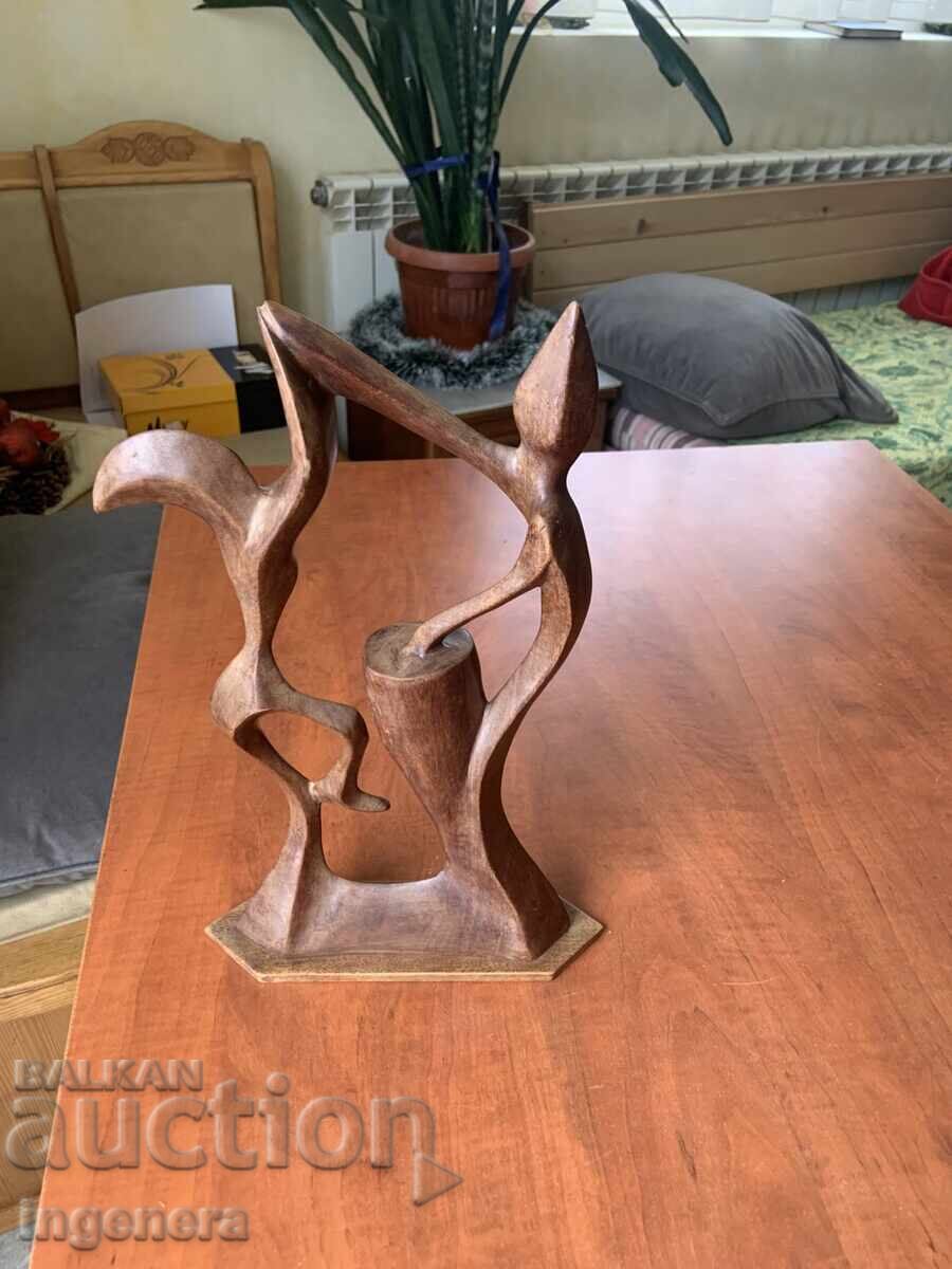 Livrarea Sculptură din lemn statuetă figură sculptură în lemn "DANSATORI"