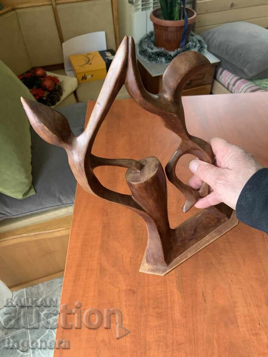 Sculptură din lemn statuetă figură sculptură în lemn "DANSATORI" - 5