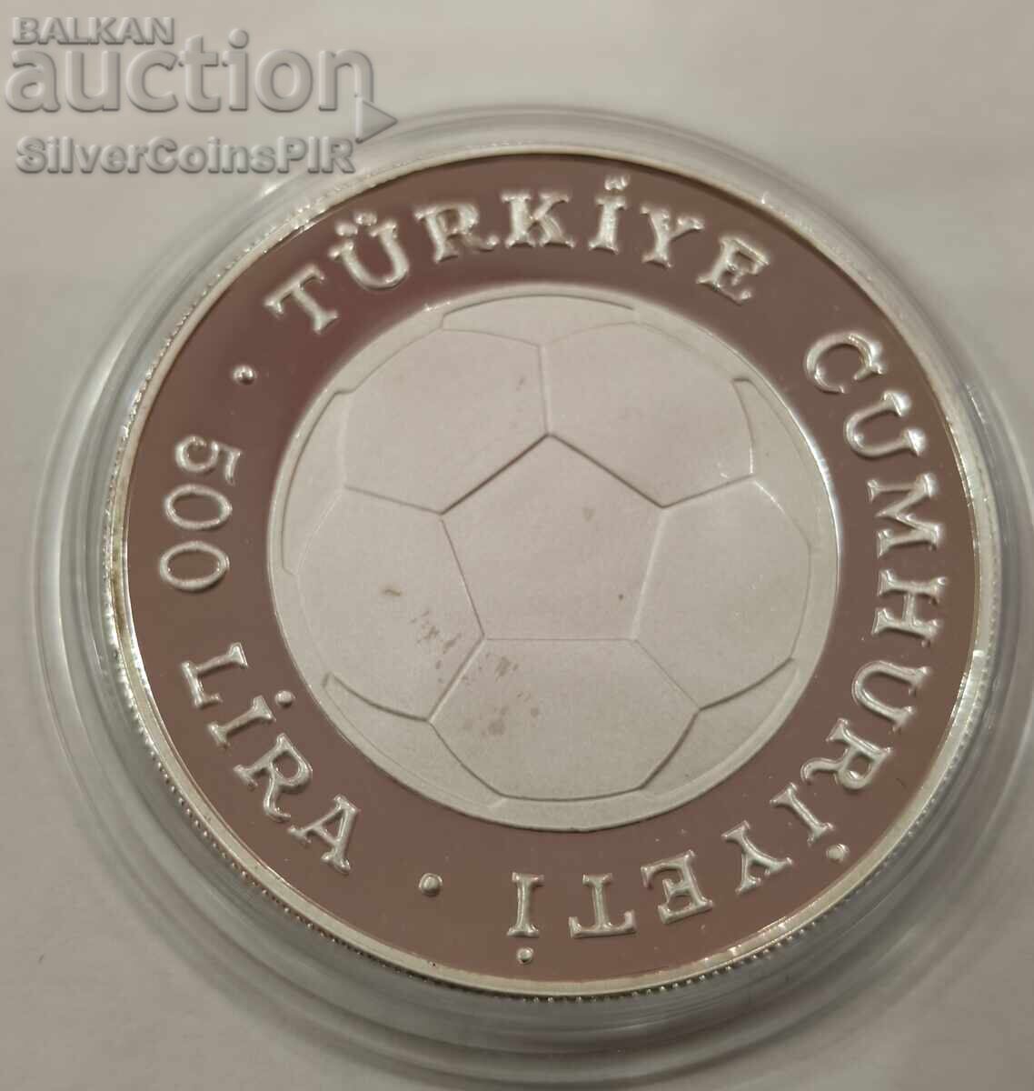 Livrarea Argint 500 Lire Mondiale de Fotbal 1982 Turcia
