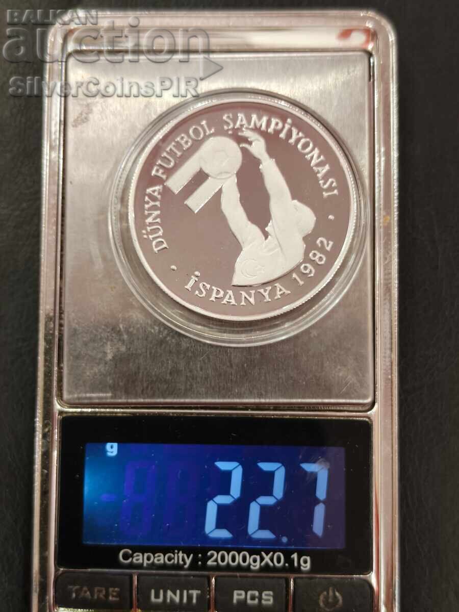 Argint 500 Lire Mondiale de Fotbal 1982 Turcia - 5