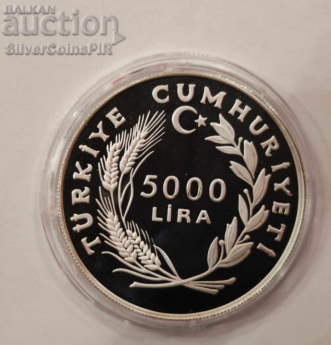 Licitație Argint 5000 Lire Olimpiada 1984 Turcia