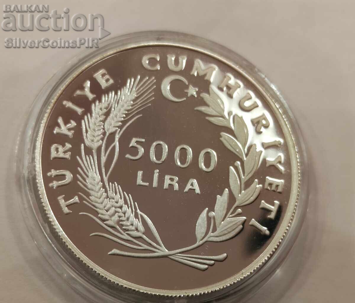 Livrarea Argint 5000 Lire Olimpiada 1984 Turcia