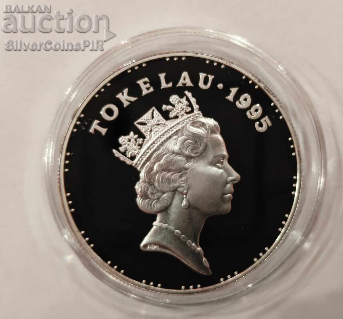 Auction  Silver 5 Tala The Birth of Charles Tokelau 1995
