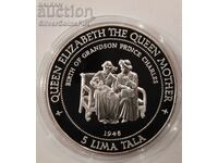 Ασήμι 5 Τάλα Γέννηση του Τσαρλς Τοκελάου 1995