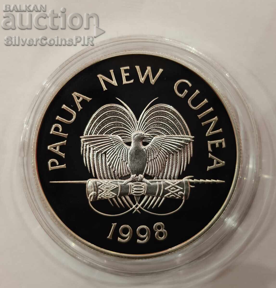 Δημοπρασία Ασήμι 5 Κίνα Εξουσιοδότηση Charles 1998 Γουινέα