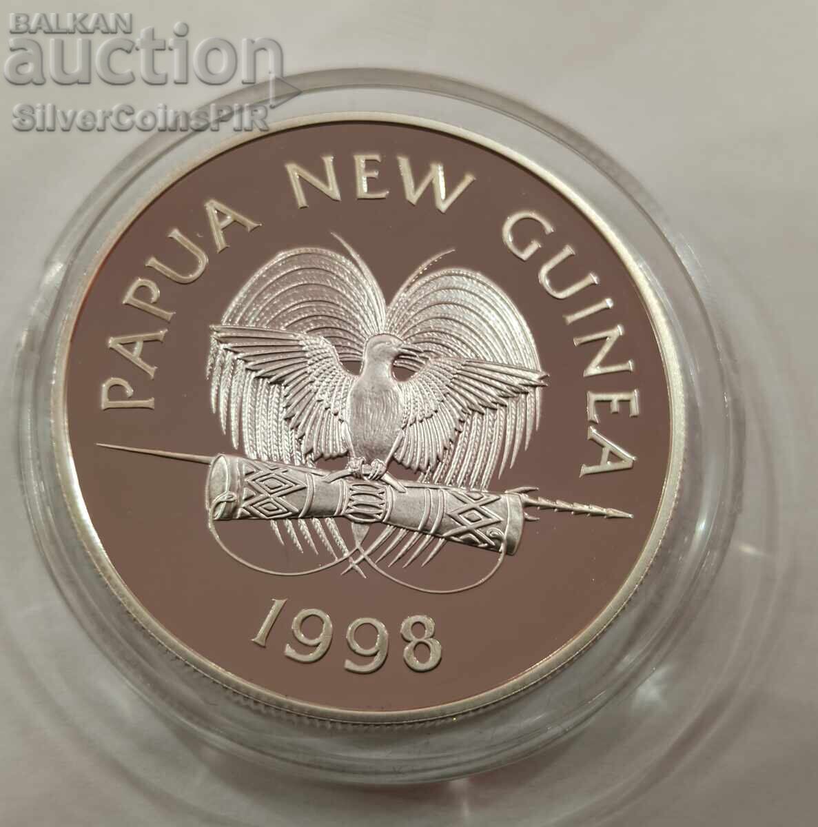 Παράδοση Ασήμι 5 Κίνα Εξουσιοδότηση Charles 1998 Γουινέα