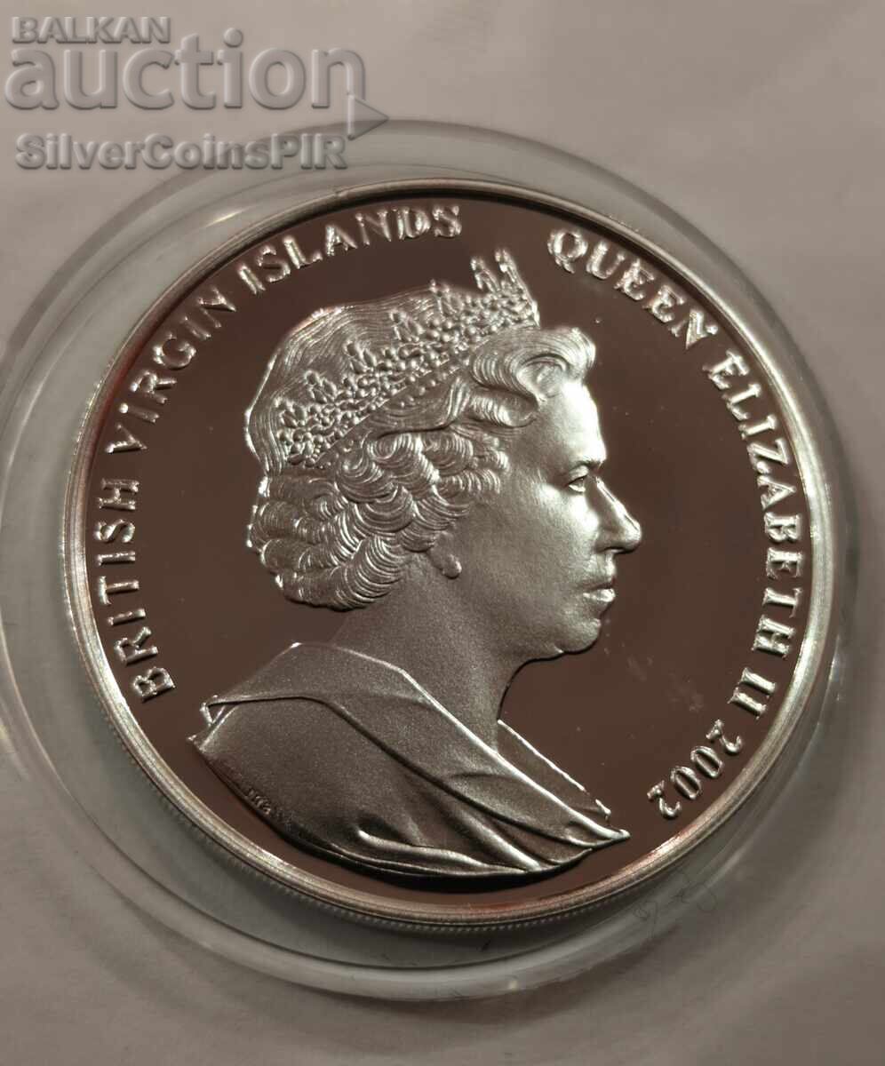 Silver $10 Adult Charles 2002 British Virgin Islands - 5 Silver $10 Adult Charles 2002 British Virgin Islands - 5