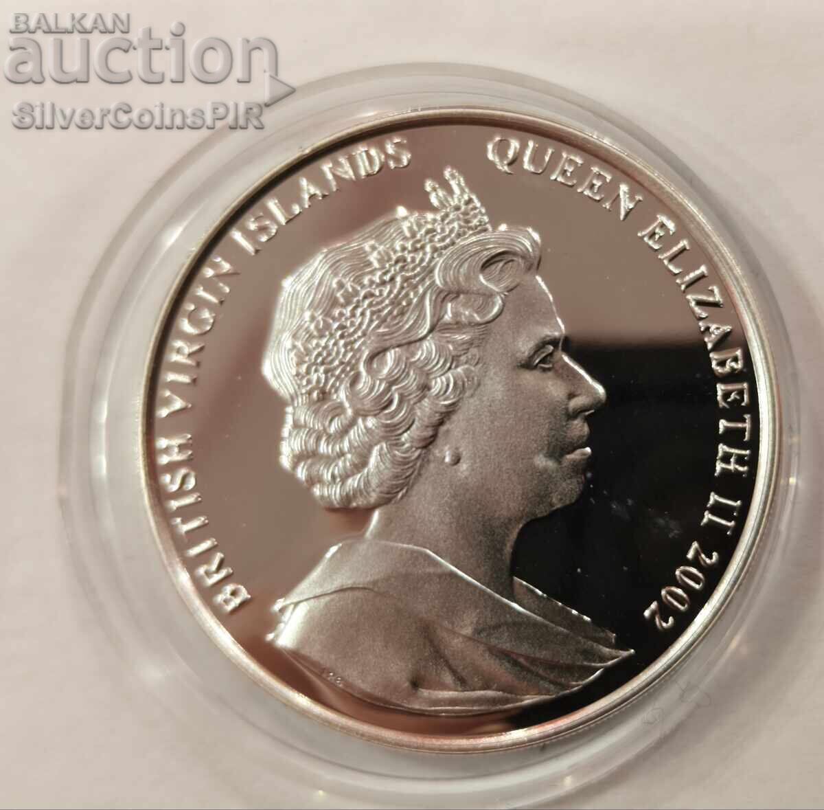 Silver $10 Adult Charles 2002 British Virgin Islands - 6 Silver $10 Adult Charles 2002 British Virgin Islands - 6