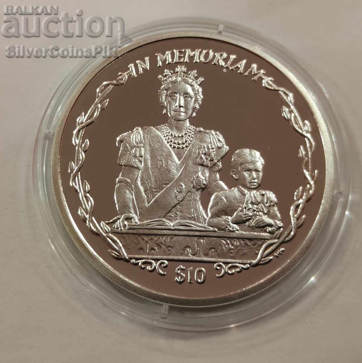 Ασήμι 10$ Ο Νεαρός Κάρολος 2002 Βρετανικές Παρθένοι Νήσοι με τιμή € 0.70 | 1.37 BGN