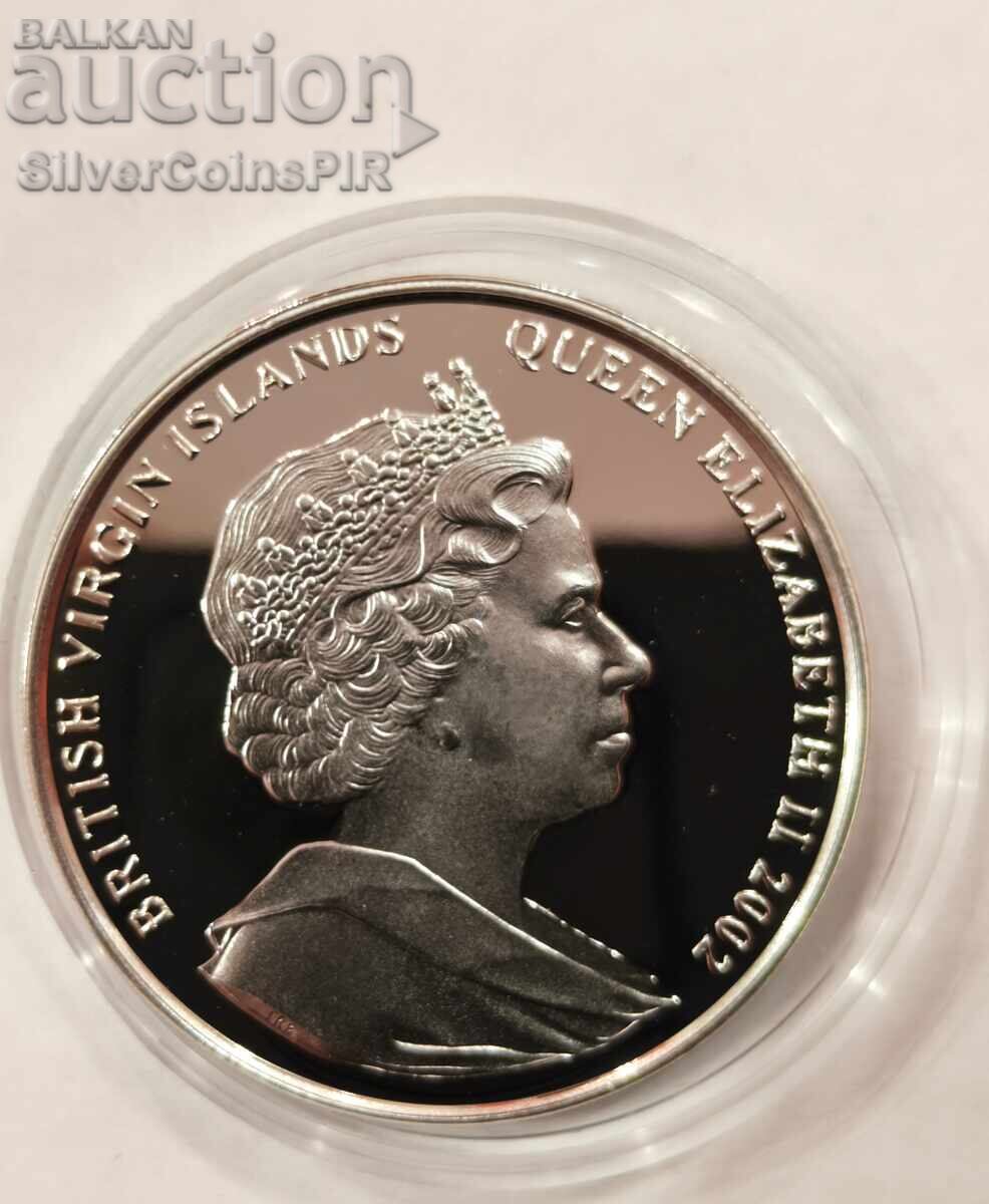 Παράδοση Ασήμι 10$ Ο Νεαρός Κάρολος 2002 Βρετανικές Παρθένοι Νήσοι