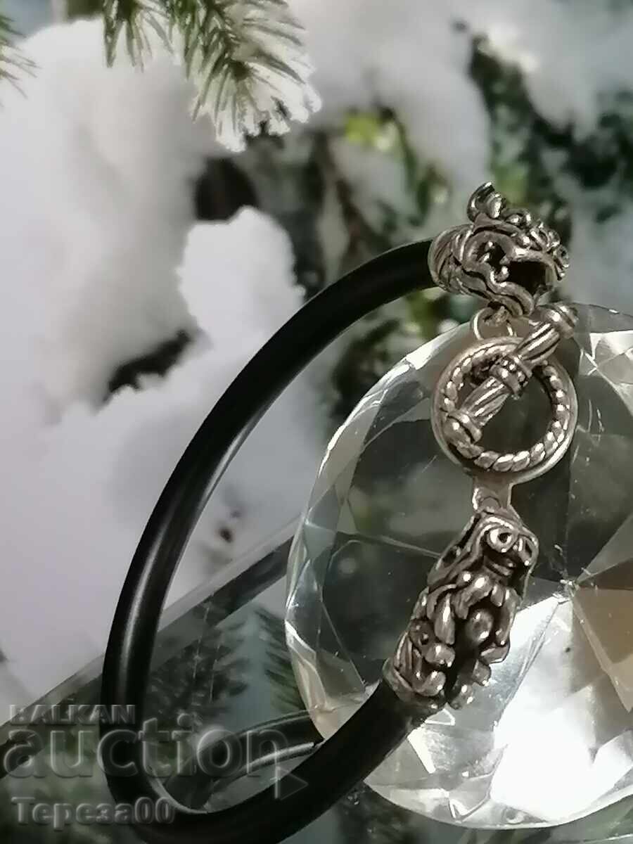 Ασημένιο βραχιόλι με δράκους με τιμή € 50.00 | 97.79 BGN