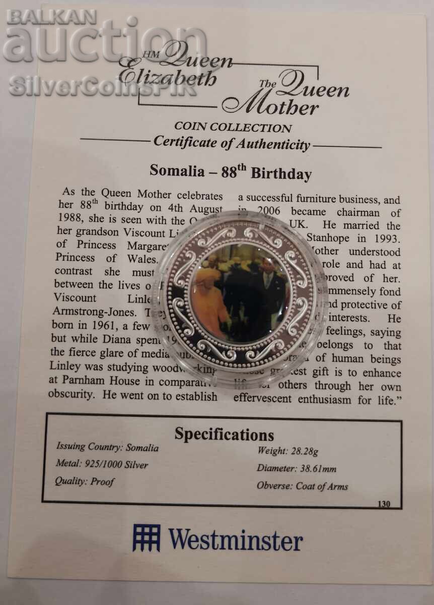 Δημοπρασία Ασημένιο 1$ 88η Επέτειος Γενεθλίων 2006 Σομαλία