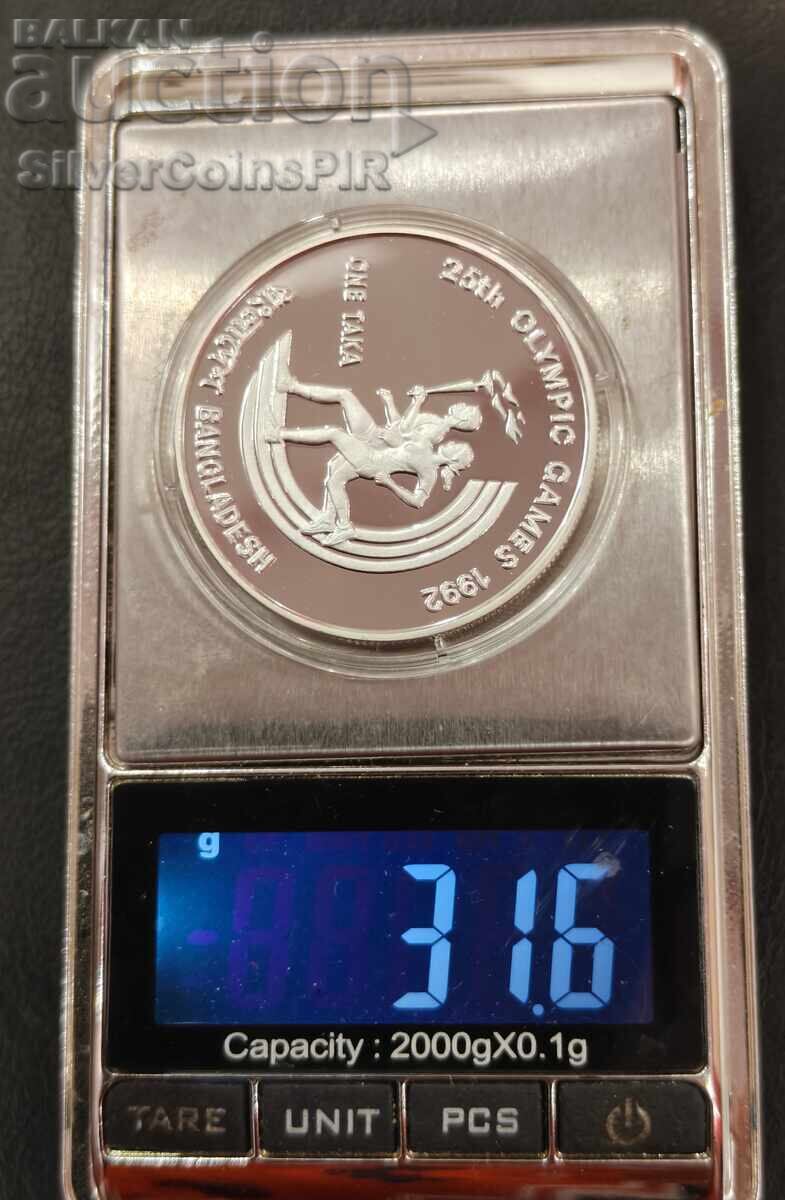 Silver 1st Place Olympics 1992 Bangladesh - 6 Silver 1st Place Olympics 1992 Bangladesh - 6