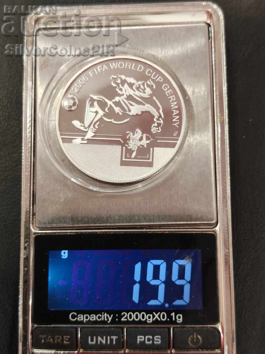 Argint 500 Tugrik Cupa Mondială de Fotbal 2006 Mongolia - 5 Argint 500 Tugrik Cupa Mondială de Fotbal 2006 Mongolia - 5