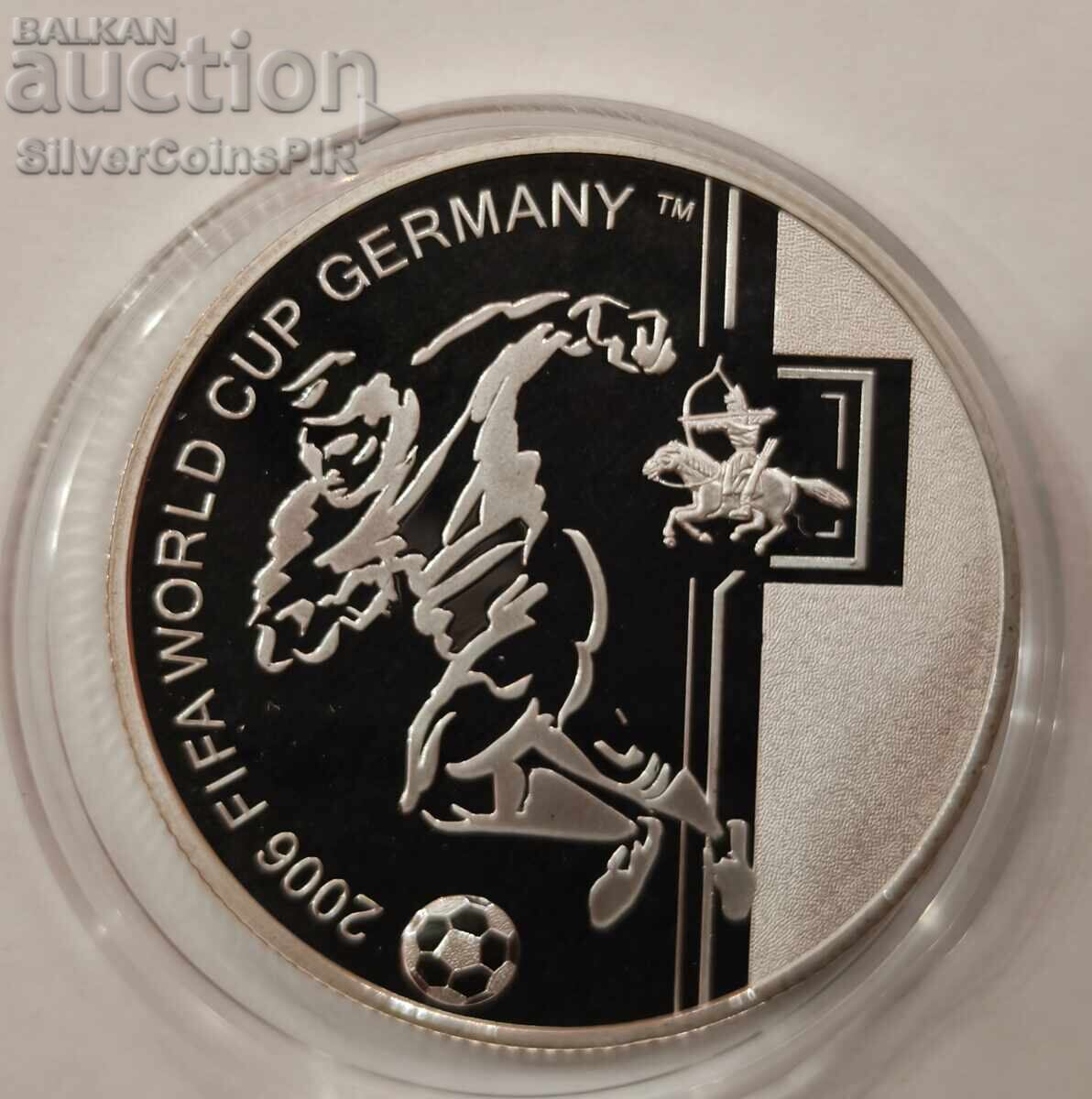 Argint 500 Tugrik Cupa Mondială de Fotbal 2006 Mongolia Argint 500 Tugrik Cupa Mondială de Fotbal 2006 Mongolia