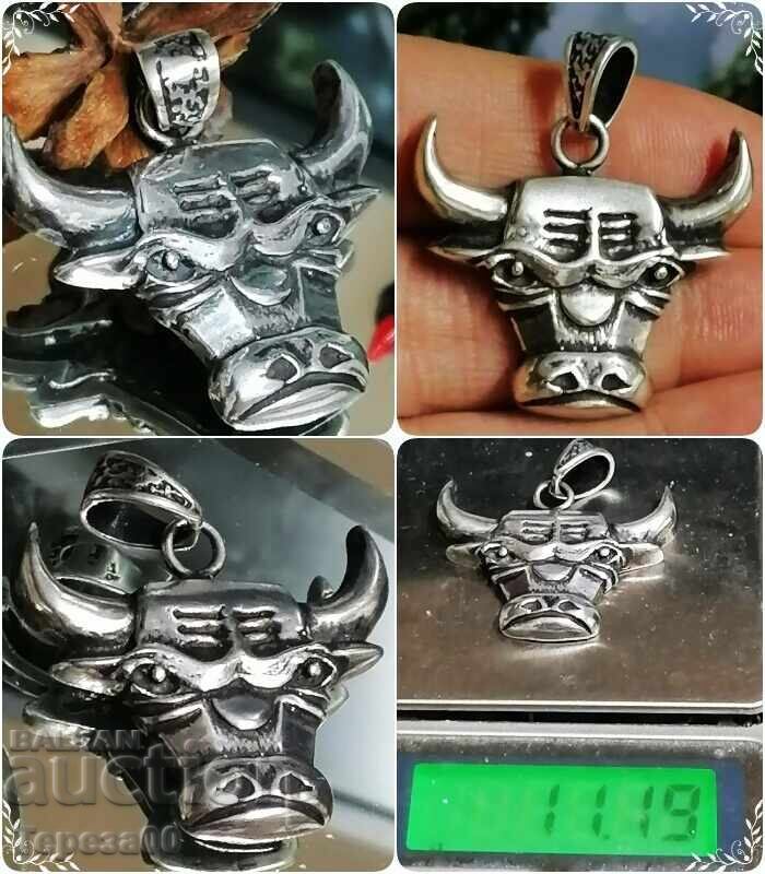 Ογκώδες ασημένιο μενταγιόν Ογκώδες ασημένιο μενταγιόν