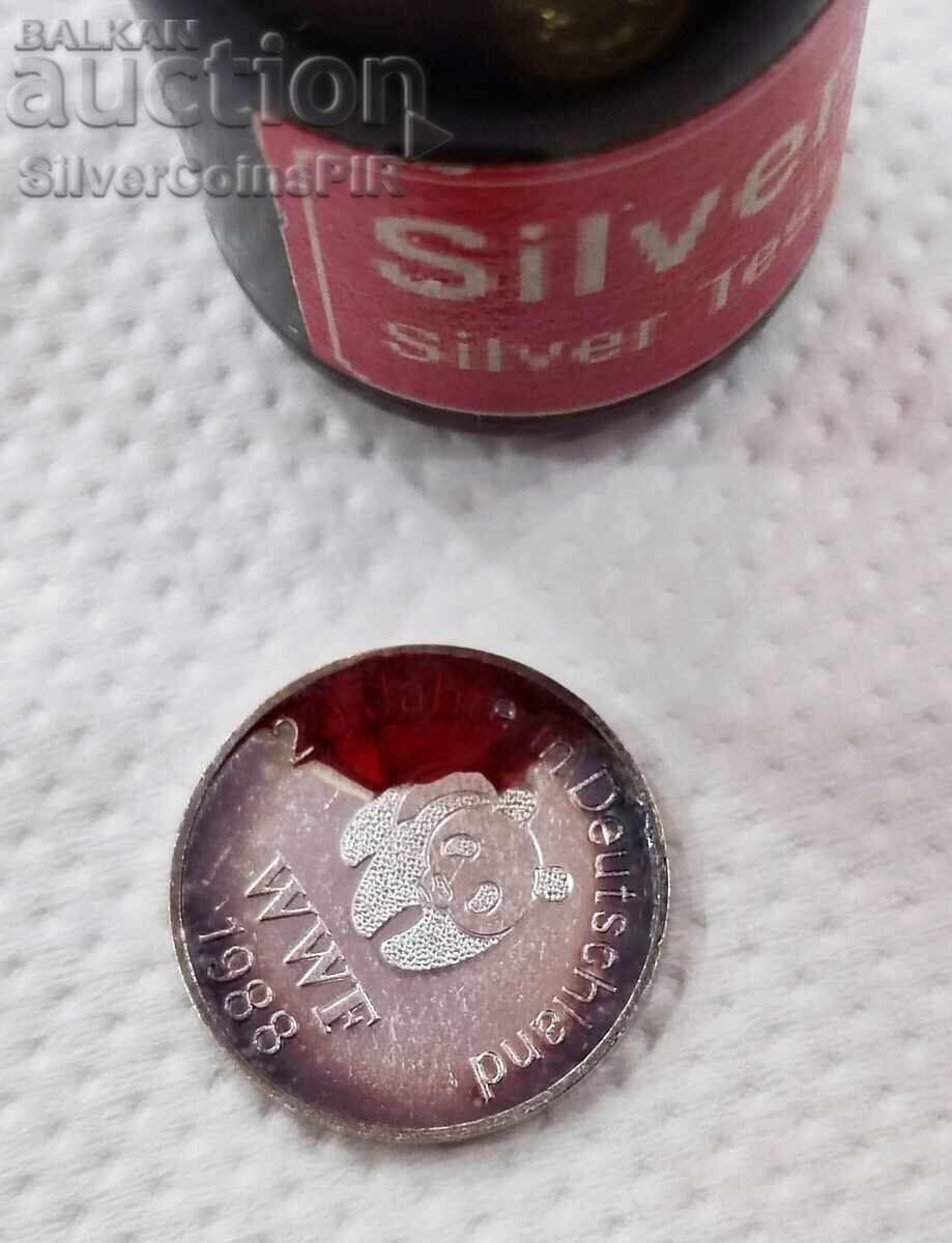 Argint 10 bucăți medalii WWF - 7 Argint 10 bucăți medalii WWF - 7