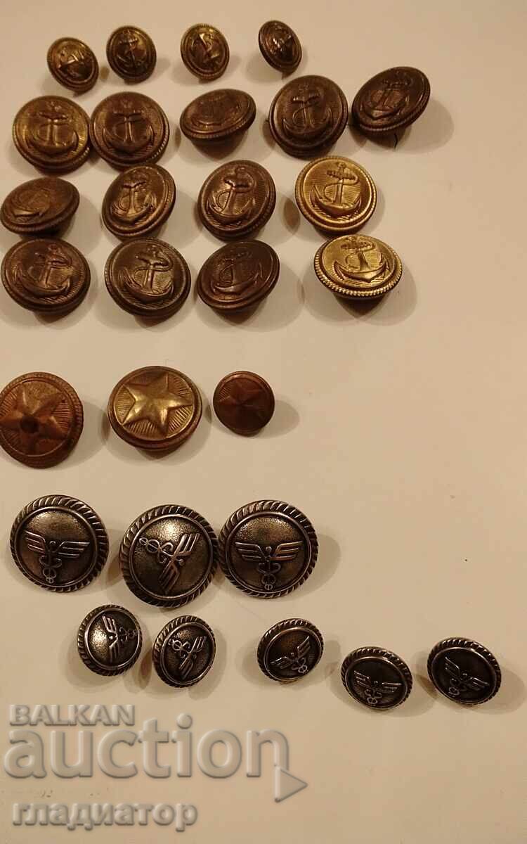 Δημοπρασία Κουμπιά από στολή ναύτη / στρατιωτική / τελωνειακή Δημοπρασία Κουμπιά από στολή ναύτη / στρατιωτική / τελωνειακή