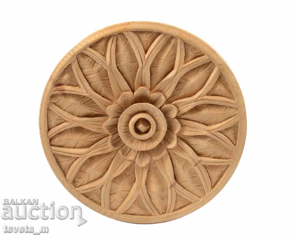 Ξυλόγλυπτη ξυλόγλυπτη ροζέτα ξύλινο απλικέ με τιμή € 15.00 | 29.34 BGN