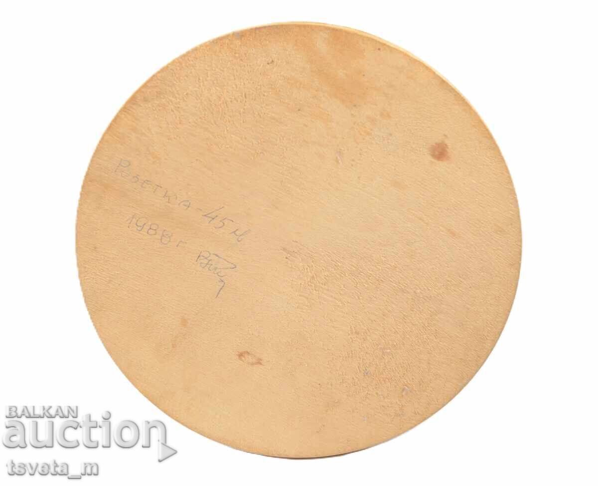 Ξυλόγλυπτη ξυλόγλυπτη ροζέτα ξύλινο απλικέ - 5