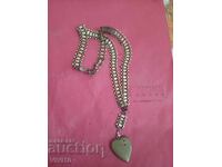 Colier vechi cu Aurire, bijuterie pentru costum popular