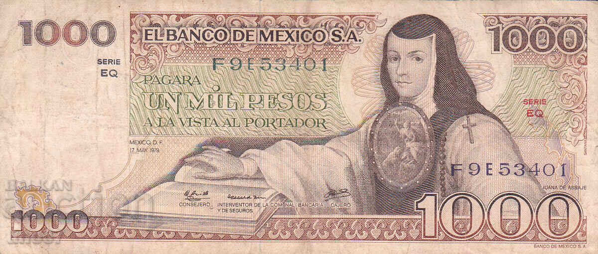 tino37- MEXIC - 1000 PESOS - 1979 - F+ cu preț € 3.40 | 6.65 BGN