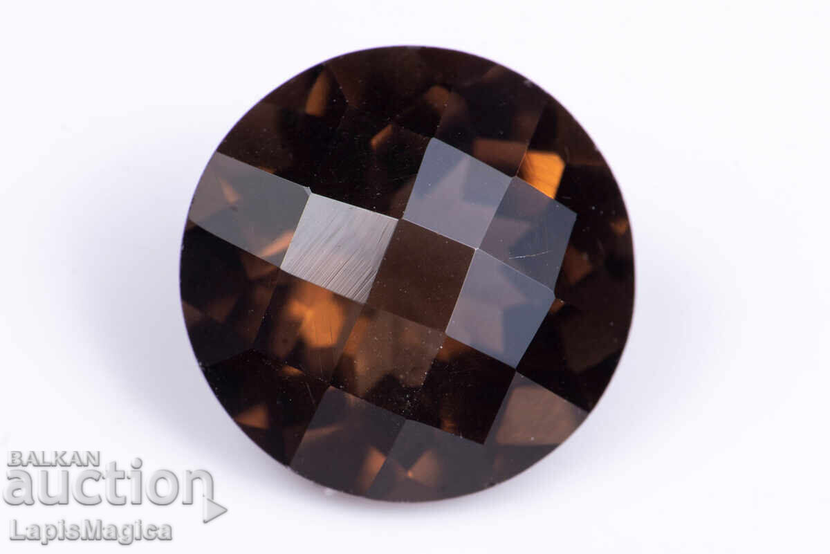 Smoky Quartz 5.54ct 12.1mm Round Cut Smoky Quartz 5.54ct 12.1mm Round Cut